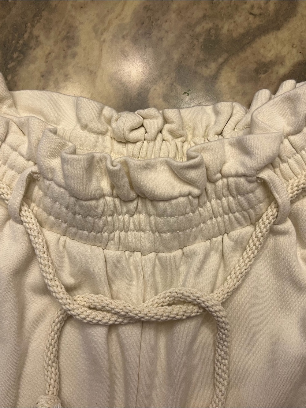 H&M Ivory Wide Leg Sweatpants – Size M - Picture 3 of 4